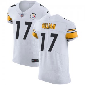 Men's Nike Pittsburgh Steelers #17 Joe Gilliam White Vapor Untouchable Elite Player NFL Jersey