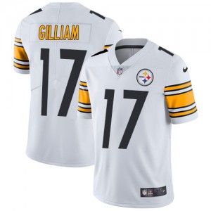 Men's Nike Pittsburgh Steelers #17 Joe Gilliam White Vapor Untouchable Limited Player NFL Jersey