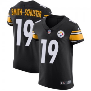Men's Nike Pittsburgh Steelers #19 JuJu Smith-Schuster Black Team Color Vapor Untouchable Elite Player NFL Jersey
