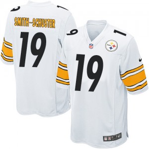 Men's Nike Pittsburgh Steelers #19 JuJu Smith-Schuster Game White NFL Jersey