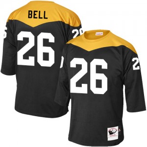 Men's Mitchell and Ness Pittsburgh Steelers #26 Le'Veon Bell Elite Black 1967 Home Throwback NFL Jersey