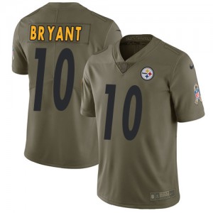 Men's Nike Pittsburgh Steelers #10 Martavis Bryant Limited Olive 2017 Salute to Service NFL Jersey