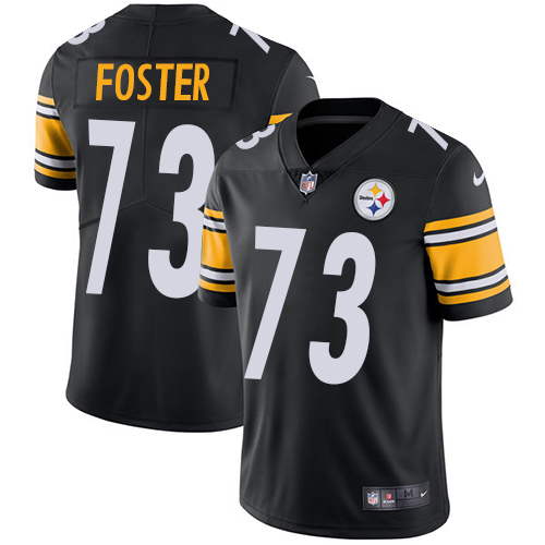 Men's Nike Pittsburgh Steelers #73 Ramon Foster Black Team Color Vapor Untouchable Limited Player NFL Jersey