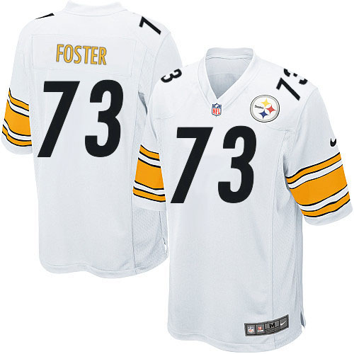 Men's Nike Pittsburgh Steelers #73 Ramon Foster Game White NFL Jersey