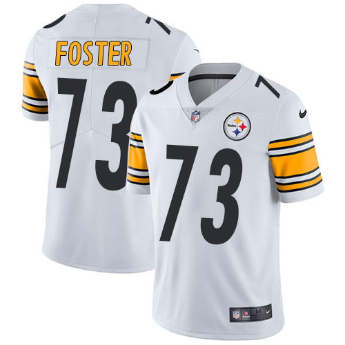 Men's Nike Pittsburgh Steelers #73 Ramon Foster White Vapor Untouchable Limited Player NFL Jersey