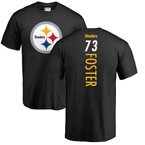 NFL Nike Pittsburgh Steelers #73 Ramon Foster Black Backer T-Shirt