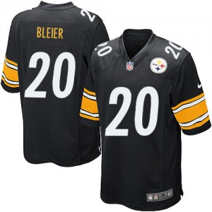Men's Nike Pittsburgh Steelers #20 Rocky Bleier Game Black Team Color NFL Jersey