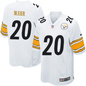 Men's Nike Pittsburgh Steelers #20 Rocky Bleier Game White NFL Jersey
