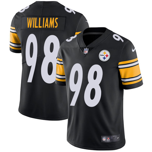 Men's Nike Pittsburgh Steelers #98 Vince Williams Black Team Color Vapor Untouchable Limited Player NFL Jersey